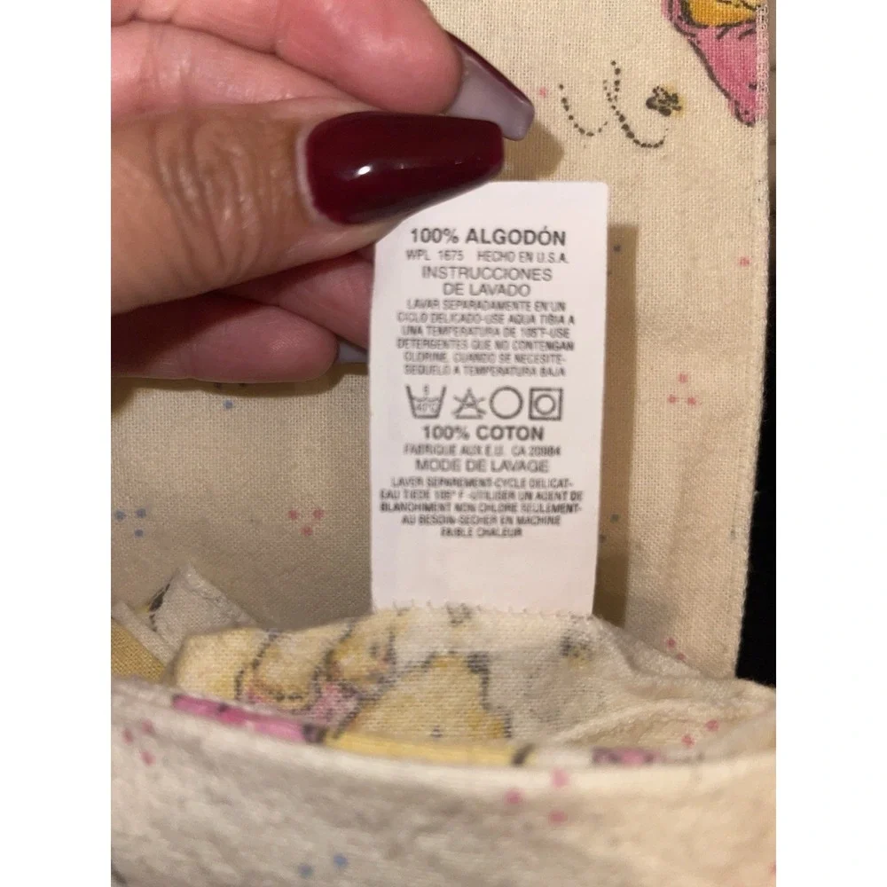 Vintage Disney Winnie The Pooh Honey Pot 100% Cotton Receiving Baby Blankets USA